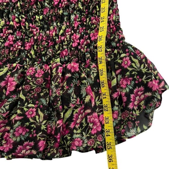 Misa Los Angeles Celina Floral Ruffle Smocked Mini Dress Size Medium - Picture 12 of 12